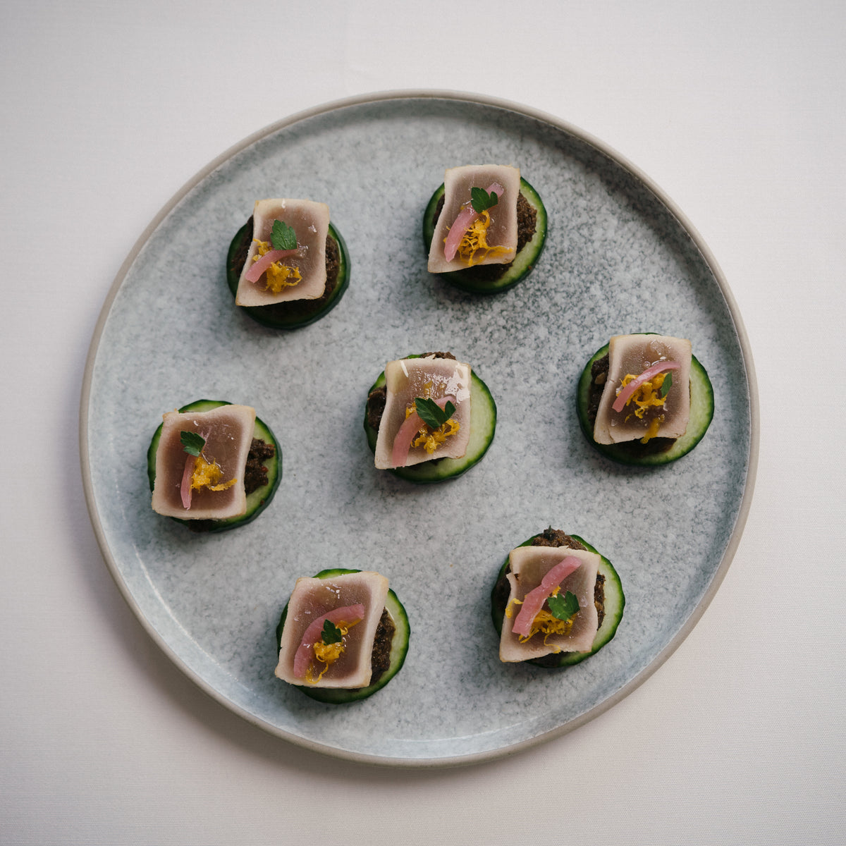 Passed canapés at a Calgary cocktail reception