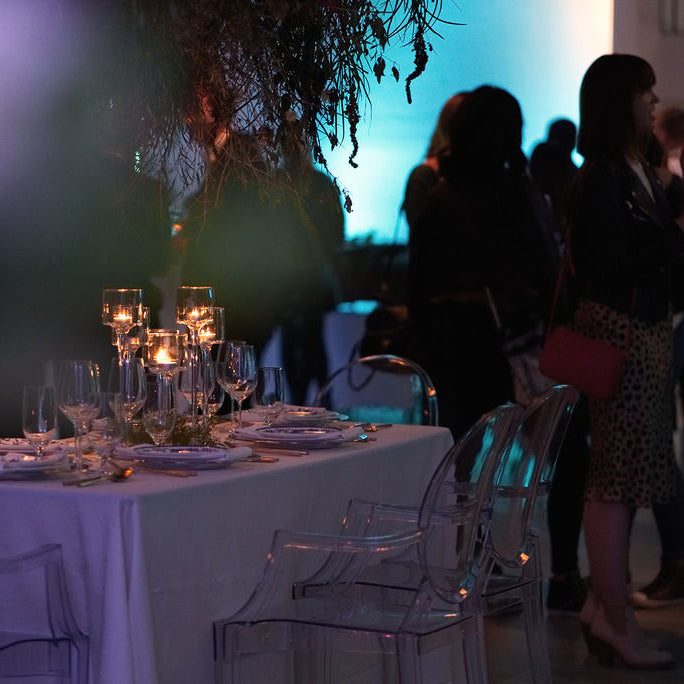 A table setting for an intimate dinner